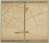 739 Een uitbreidingsplan van Tiel met de wegenkaart, blad 12. Dit uitbreidingsplan is goedgekeurd door de gemeenteraad ...
