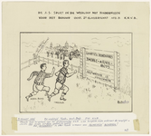 852 Vijfde tekening van de 10 potloodtekeningen gemaakt tussen 1910 en 1940 over de voetbalvereniging Theole. De ...