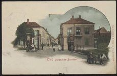 H 4.30 Twee monumentale herenhuizen, links bankgebouw Gelderse Credietvereeniging en rechts waar A. J. Blom woonde die ...