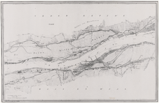 115 Rivierkaart van de Waal van het gebied tussen Wamel en Ochten, [1830-1842]; reproductie