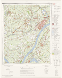 231 Topografische kaart van Nederland 1:25.000, blad 39 D Tiel, 1966