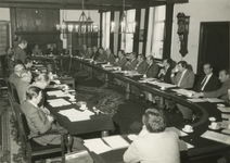 M 1193 Vergadering gecombineerd college Tieler - en Culemborgerwaarden in het Ambtmanshuis