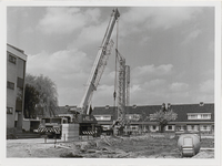 M 12058 Bouw van de aanleunwoningen bij het bejaardenhuis Walstede met een gezicht op het Groenlandsstraatje