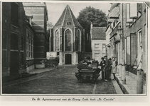 M 1411 De Sint-Caecilia kapel aan de Kerkstraat vanuit de Sint-Agnietenstraat, in de jaren dertig van de vorige eeuw