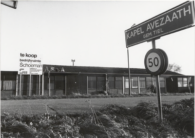 M 1988 Het oude pand van Aska te Kapel-Avezaath, waar het laatste Tielse tinbedrijf Rio hoogstwaarschijnlijk begin ...
