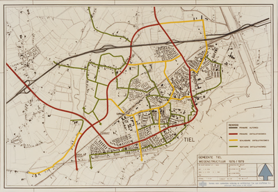 M 4907 Wegenstructuurkaart 1976/1979 van Tiel