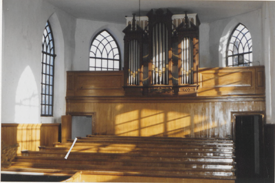 0690-4051 Binnenzijde N.H. Kerk, St. - Catharina, voor de restauratie.