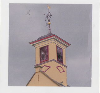 0690-5136 Ned. Herv. Kerk, kleur proef voor de schilder.