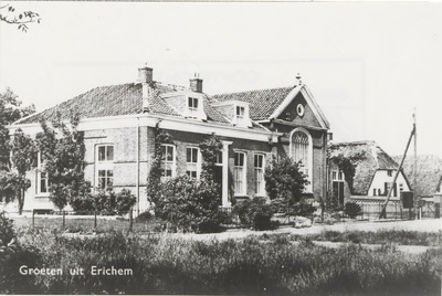 0690-6093 Repro ansichtkaart, Groeten uit Erichem.