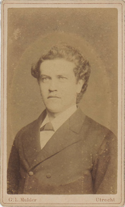 0690-7358 Orginele foto van Ds. Nyenhuis predikant te Asch van 1883 t/m 1890