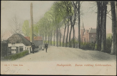 Buren.109 Haagse Uitweg met Sint Gregoriuskerk, achterzijde