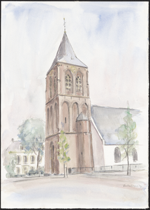 63 De kerktoren van de Nederlands-hervormde Sint-Johanneskerk te Zoelmond, , , 1994