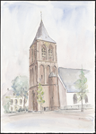 63 De kerktoren van de Nederlands-hervormde Sint-Johanneskerk te Zoelmond, , , 1994