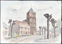 65 De kerktoren van de Nederlands-hervormde Sint-Johannes de Doperkerk te Beusichem, , , 1994