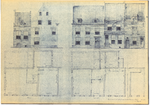 790 Plan tot restauratie van het perceel Voorstraat hoek Rodeheldenstraat te Buren : gevels en plattegrond, 1963 mei 15