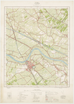 166 Topografische kaart met gearceerd de staduitbreidingen van Culemborg richting Beusichem, 1957