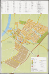 252 Een plattegrond van Culemborg met een straatnamenindex en een legenda met het gebruik van de stadsgrond. Op de ...