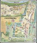 309 Een plattegrond van Culemborg met daarop ingetekend de panden van de middenstanders die hebben meegewerkt aan de ...