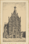 14 De voorzijde van het stadhuis van Culemborg aan de Markt, Raadhuis te Culemborg, 1900-1950