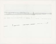 116 Een fraai sneeuwlandschap met de uiterwaarden, de Lek en een gezicht op de stad Culemborg, Lek, [1994]