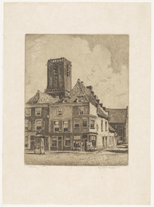 121 [Hoek Markt Culemborg met stadspomp]