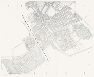 163 Een straatnamen plattegrond van Culemborg met op de achterzijde een straatnamenindex, 1977