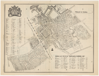 221 Een plattegrond van Culemborg met een verwijzing naar bedrijven in de stad. Met straatnamenregister. Aan de ...
