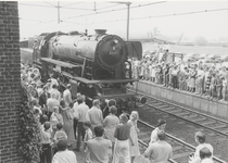 1189 Stoomlocomotief. Stoomtrein op het station van Culemborg.