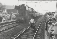 1190 Stoomlocomotief. Stoomtrein op het station van Culemborg.