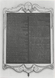 241 Gedenkbord predikanten 1587-1793 in Nederlands Hervormde Barbara Kerk