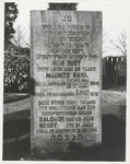1847 Joodse begraafplaats. Overzicht van de begraafplaats en graf Maurits Gans.