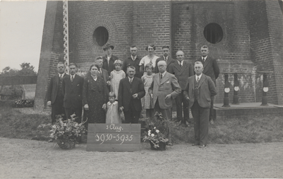 4013 Watertoren. Jubileum de Braaf 25 jaar. 1910-1935. Diverse Personen