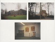 4414 Klooster Heeswijk Dinther. Pater de Wolff schilderij. Ramen Mariakroon zijn in dit klooster
