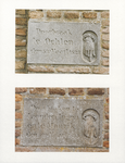4715 Gedenk of Peilstenen. Bij Ochten en Maurik. Eigendom van de Gemeente Culenborg. 3-3-1827. 5-3-1855. Monumentendag ...