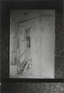 4861 Zandstraat Zuiderwal. Tekening Th Ausems. Toren.