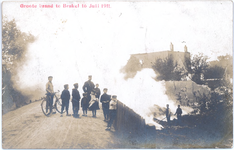 1164 Een prentbriefkaart van de grote brand in Brakel die plaatsvond op zondag 16 juli 1911, nadat eerder in 1906 ook ...