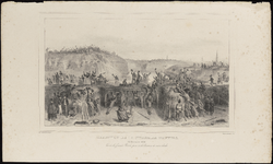 128 12. REDDITION DE LA CITADELLE D'anvers, 23 Décembre 1832. Vue de la Grande Breche, prise de la Batterie de contre breche.