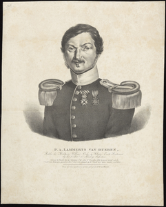 178 P.A. LAMMERTS VAN BUEREN, Ridder der Militaire Willems-orde, 4e Klasse, Eerste Luitenant bij het 2e Batn 10e ...
