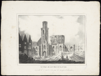 311 RUINES DE L'ENTREPOT D'ANVERS : Incendie le 27 octobre 1830 par les troupes hollandaises.