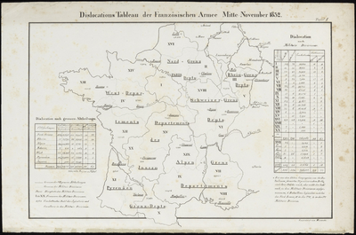 461 I. Dislocations Tableau der Französischen Armee Mitte November 1832