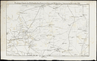 462 II. Positions Charte der Holländischen Französischen und Belgischen Armeen im December 1832