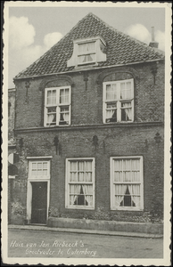 7 Het vermoedelijke geboortehuis van Jan van Riebeeck, stichter van de Kaapkolonie in Zuid-Afrika. Foto van voor de ...