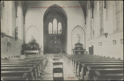 661 Kapel van het Klein Seminarie. Het klein Seminarie werd tussen 1857 en 1899 gebouwd en was een opleidingsinstituut ...