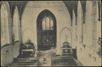 671 Kapel van het klein Seminarie. Het klein Seminarie werd tussen 1857 en 1899 gebouwd en was een opleidingsinstituut ...