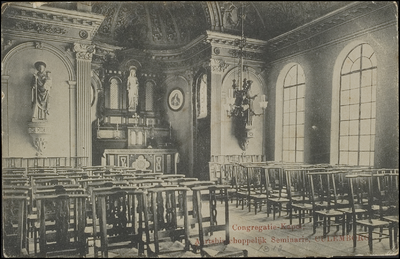672 Kapel van het klein Seminarie. Het klein Seminarie werd tussen 1857 en 1899 gebouwd en was een opleidingsinstituut ...