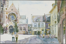899 Reproducties van aquarellen van 9 Culemborgse stadsgezichten. nr 891-900