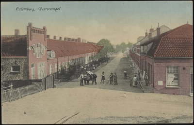 1038 Westersingel vanaf de Ronde Haven met rechts de Julianastraat nu de Lekdijkstraat.