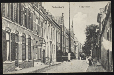 1731 Ridderstraat met Mast voor de telefonie en Pensionaat de Mariakroon.