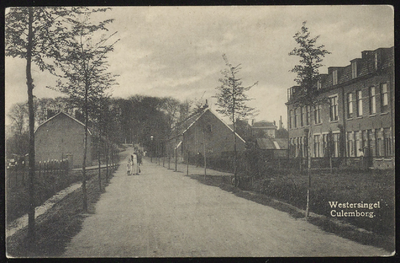 1844 Westersingel met aan het eind de Kleine Buitenom.