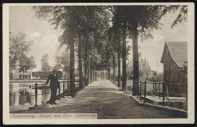 1912 De huidige Dr. Hockesingel met links de Oostersingel en rechts de toenmalige locatie van het Algemene Ziekenhuis.